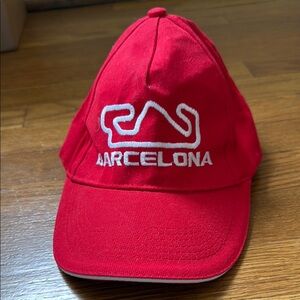 Barcelona F1 Kids Red Cap nwot